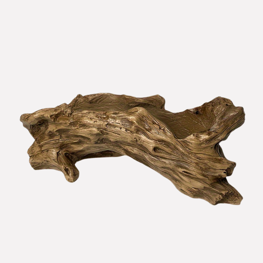 Macetero de tocón de árbol estilo antiguo