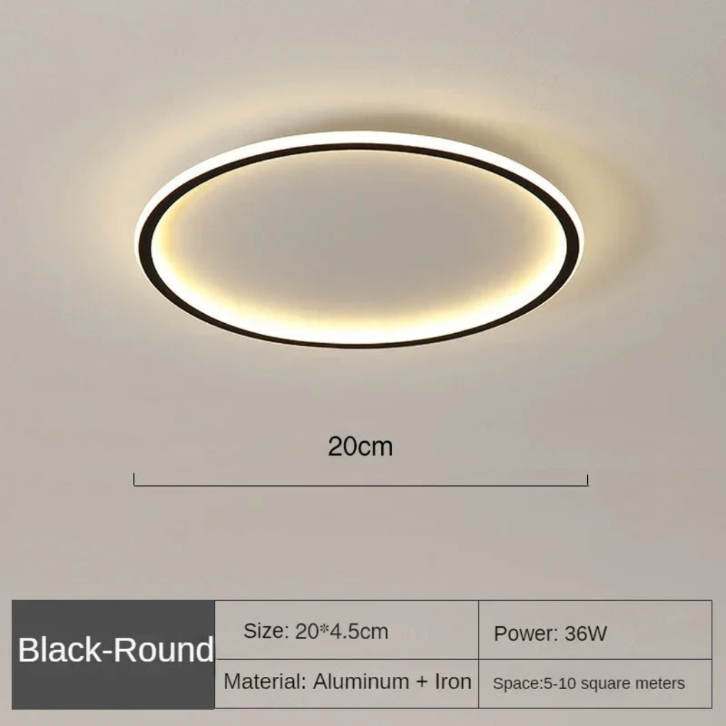 Lampada da soffitto rotonda in stile nordico