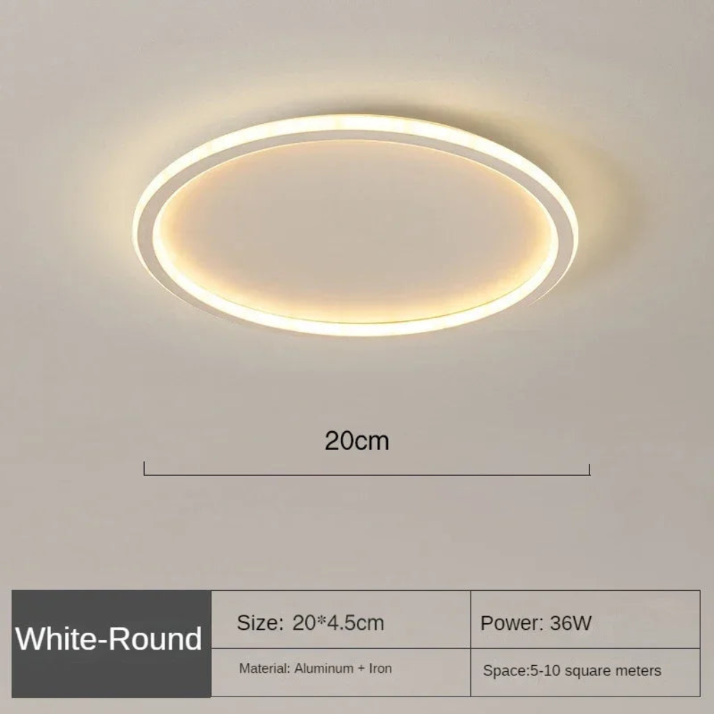 Lampada da soffitto rotonda in stile nordico