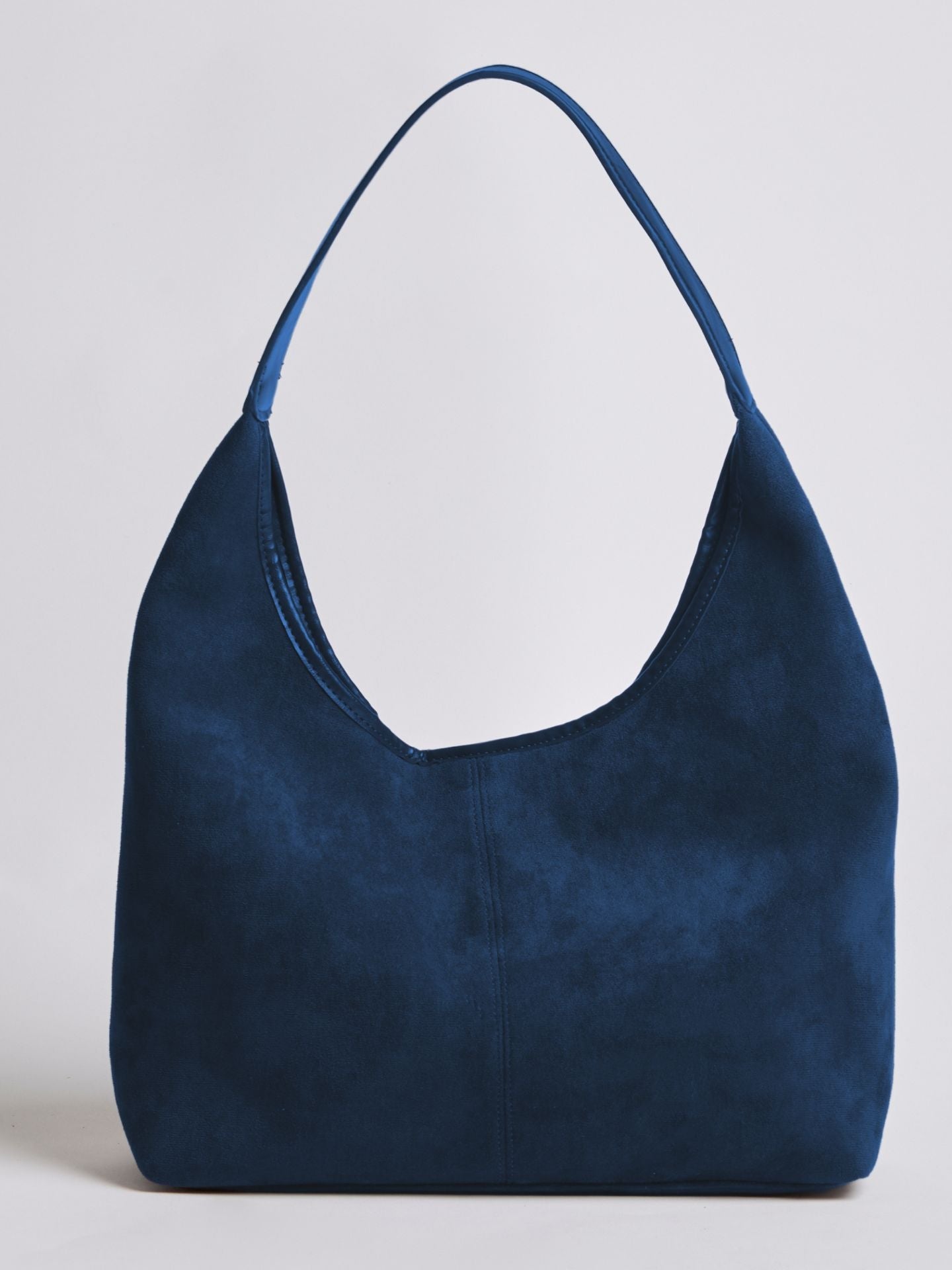 HÅNDTASKE | RUSKIND HOBO-TASKE MED MINIMALISTISK DESIGN OG ENKELT REM