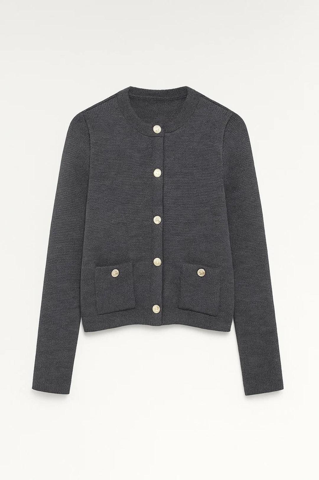 Dame Strikket Cardigan | Klassisk Knappet Sweater