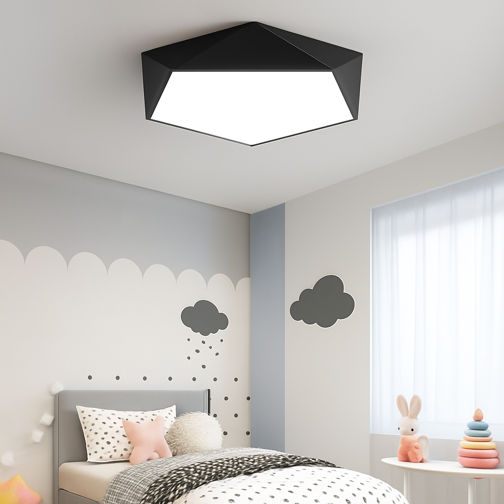 Modern Geometric Dimmable LED Ceiling Light 1-Light