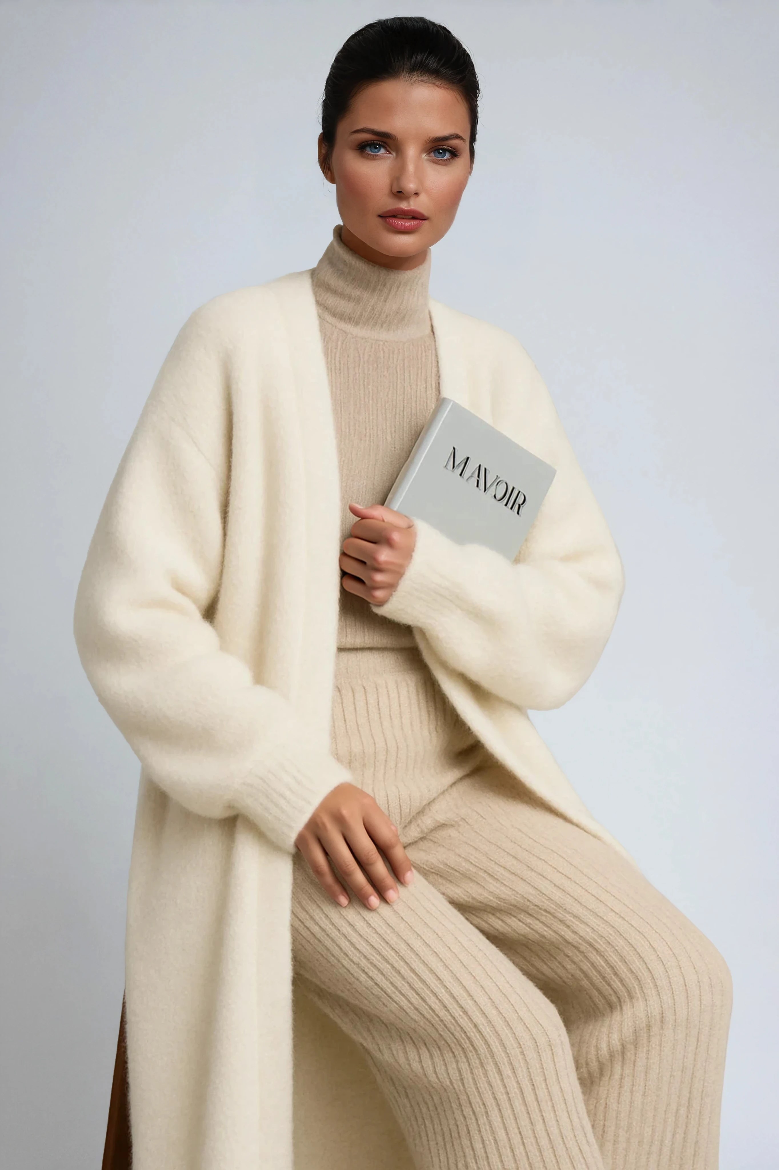 LANGER CARDIGAN – OFFENER MANTEL