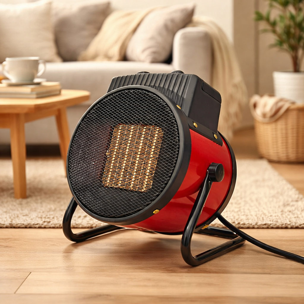 3000W Portable Electric Space Heater with Thermostat Fan & Tip-Over Safety Heat