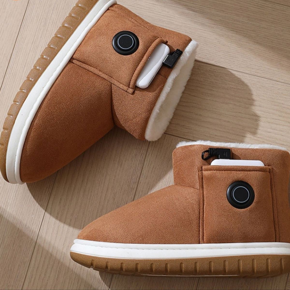Zapatillas de invierno calefactadas | Zapatos interiores cálidos recargables