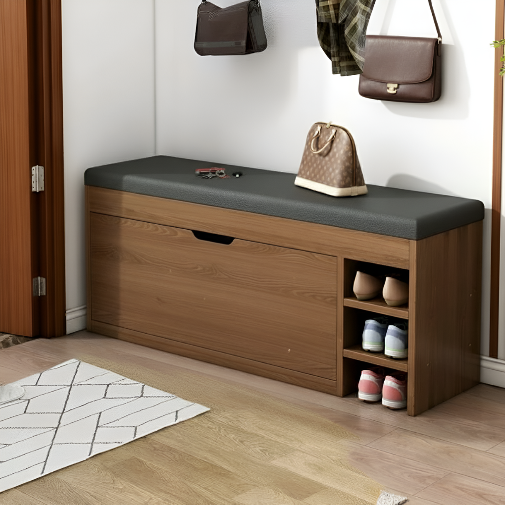 Armario para zapatos 3 en 1 con banco