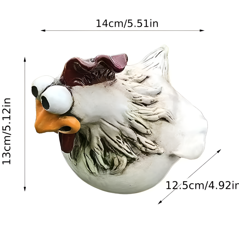 Decorazioni da recinto con gallo fantasioso