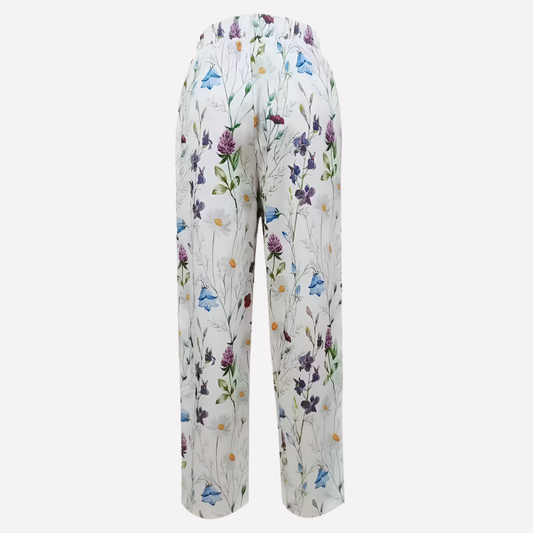 Women’s Floral Print Straight‑Leg Pants