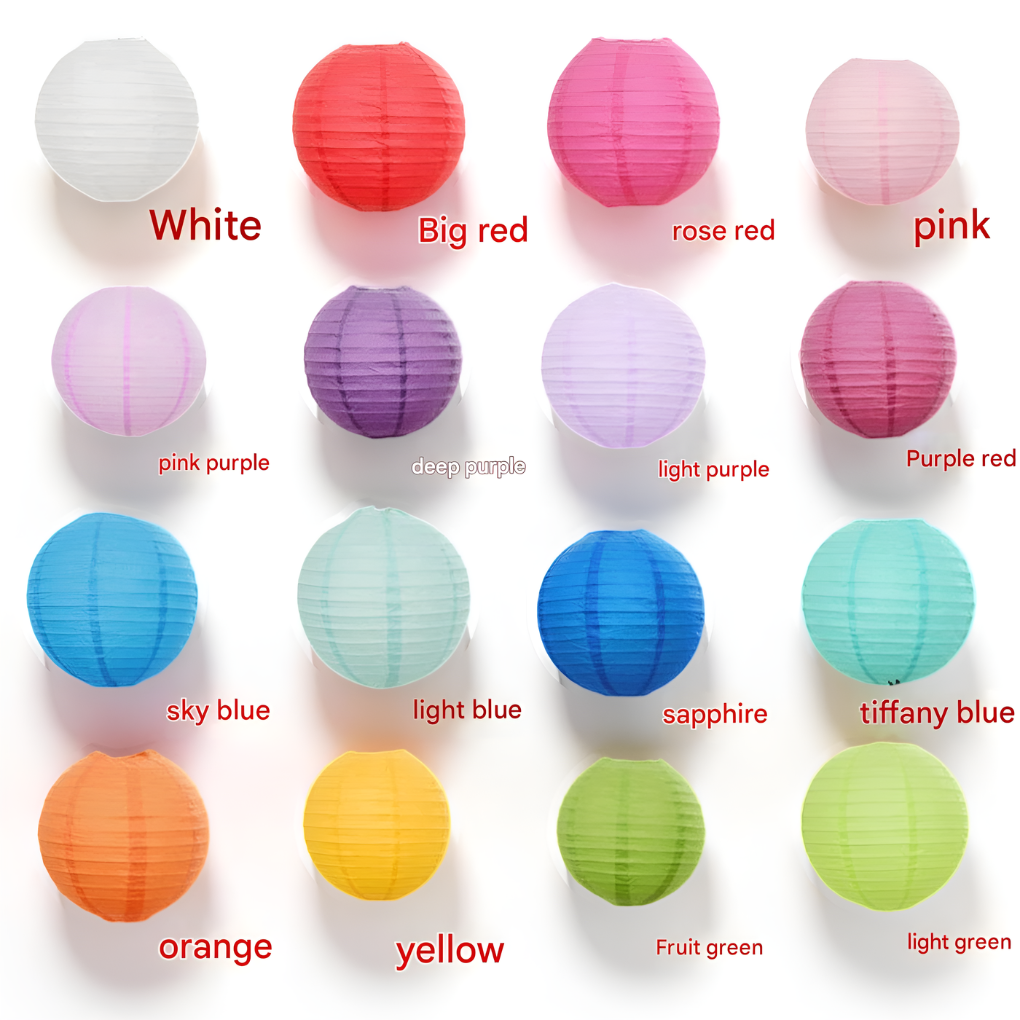 20-dele papirlanterne dekorationer