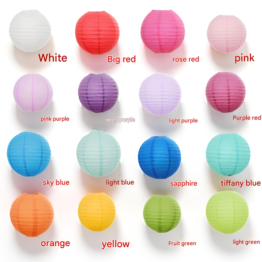 Decoraciones de faroles de papel de 20 piezas