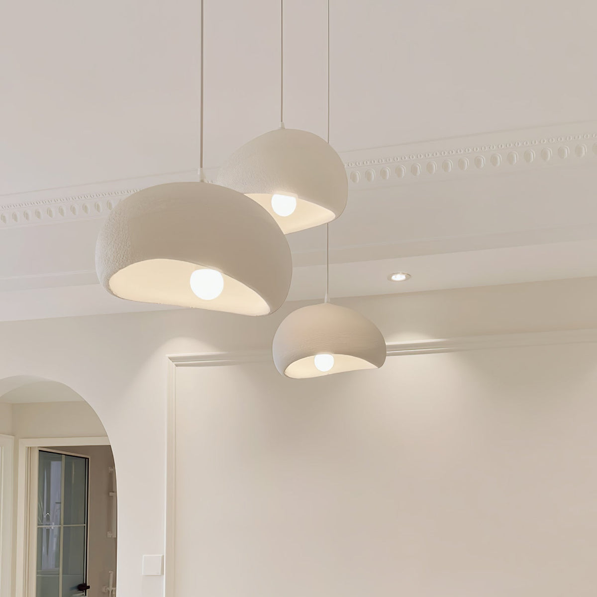 Lampadario moderno minimalista a cupola con LED a 1 luce