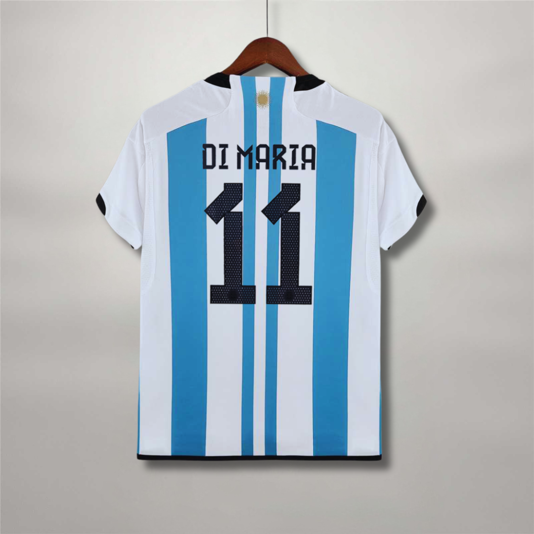 Camiseta de local de Argentina Ganadores Copa Mundial 2022