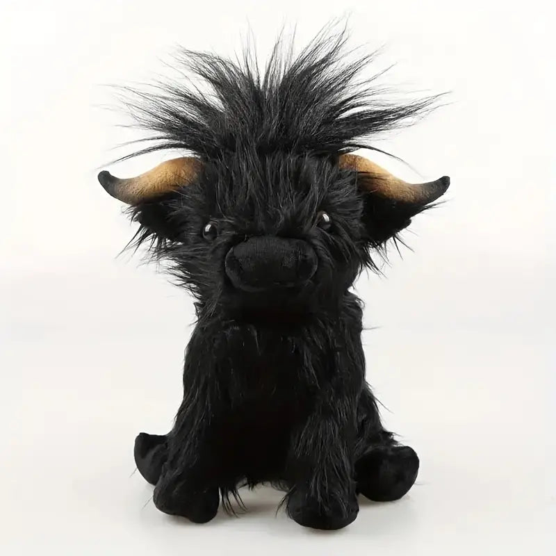 Highland-Rinder Plüschtier | Weiches Stofftier 25 cm