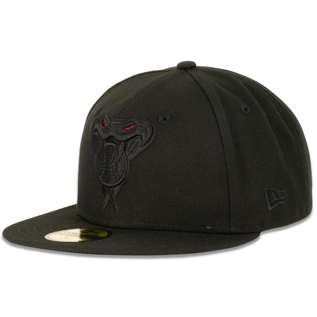 MLB Arizona Diamondbacks New Era Snakehead Red Eye 59FIFTY Fitted Hat - Black