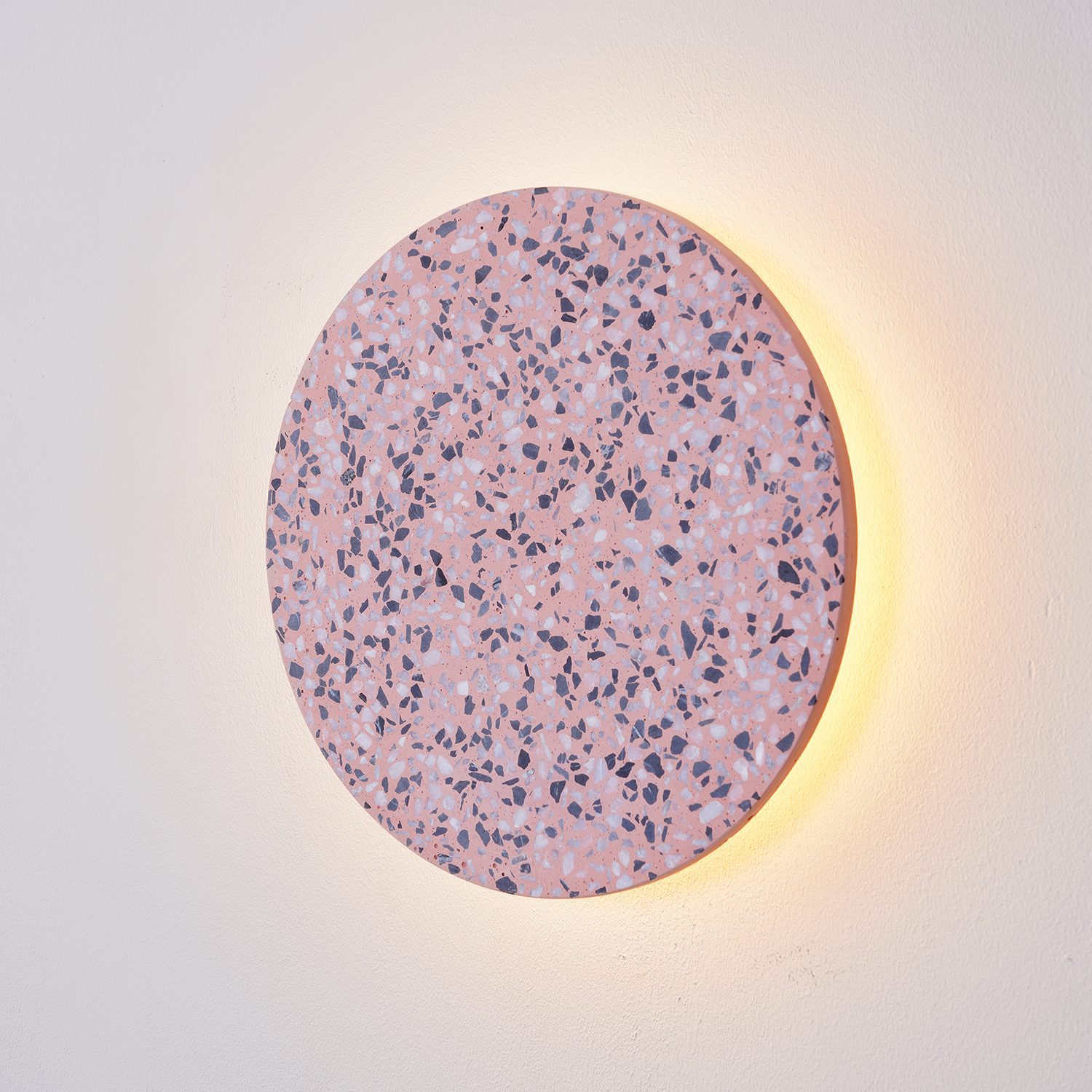 Moderner Terrazzo runder Wandleuchter LED 1-Flammig