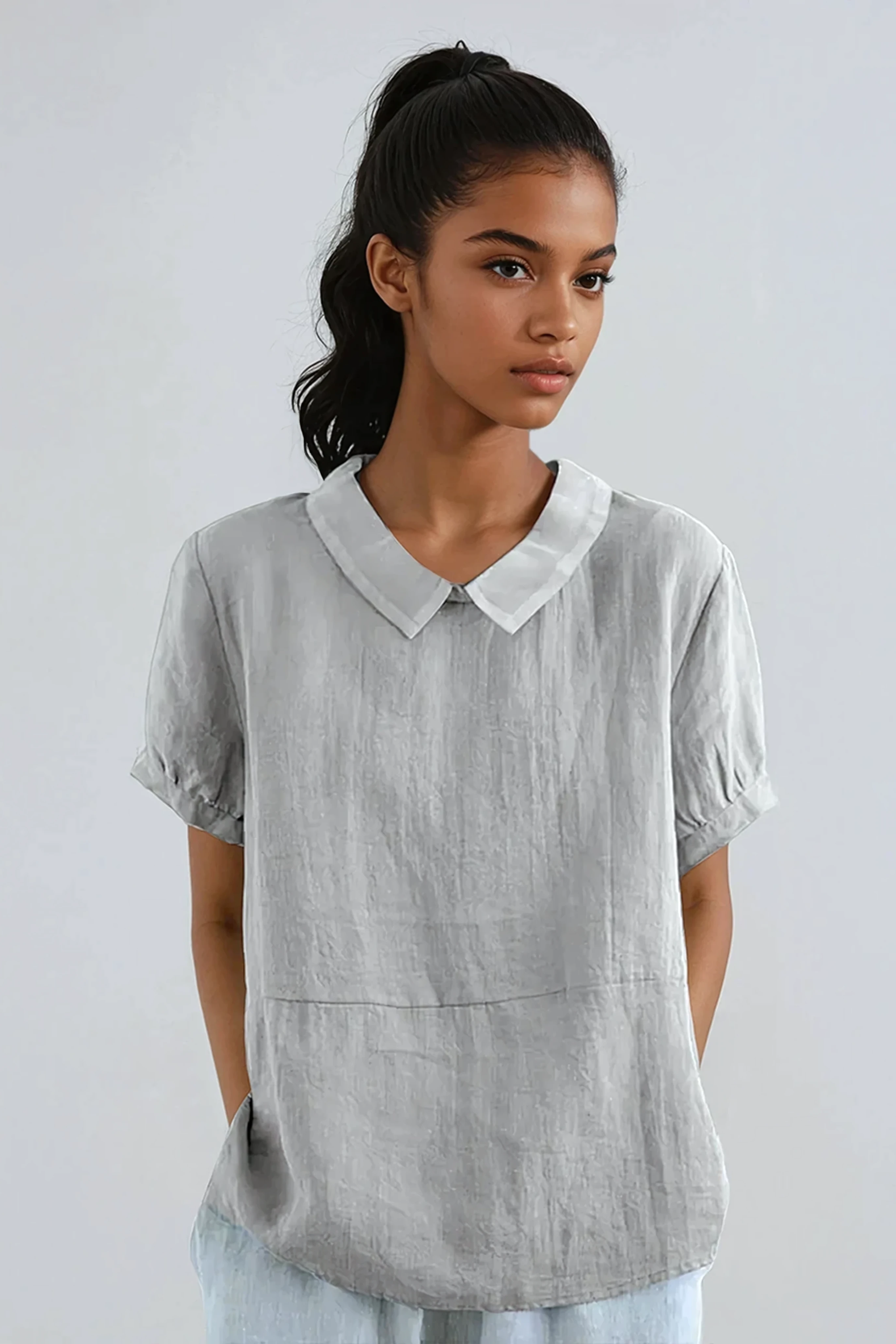 Blid CHARME | PETER PAN-KRAVE BLUSE