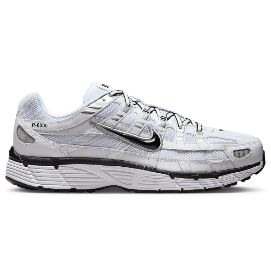Nike P-6000 'Hvid Sort Metallic Sølv'