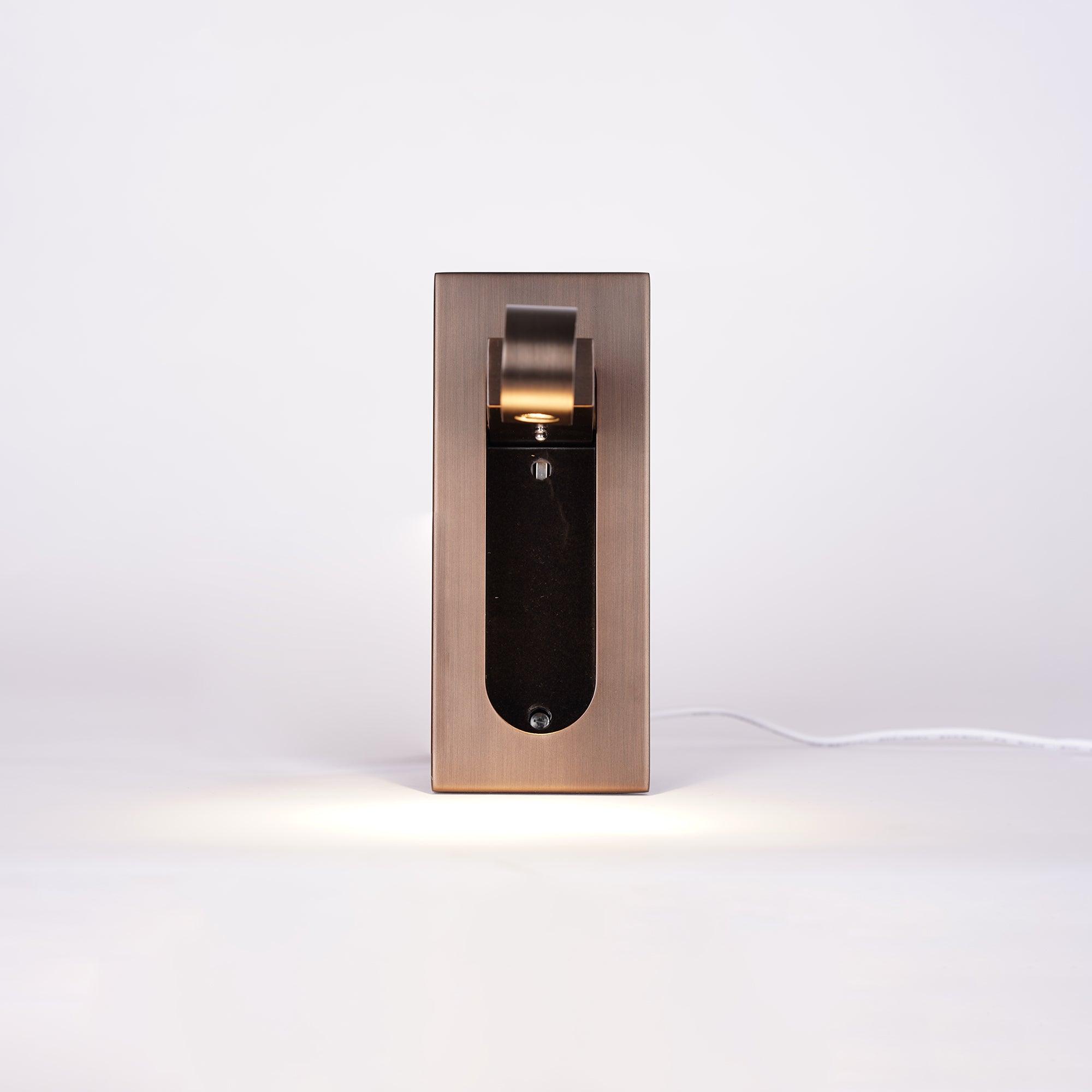 Aplique de pared LED rectangular empotrado ajustable moderno 1 luz
