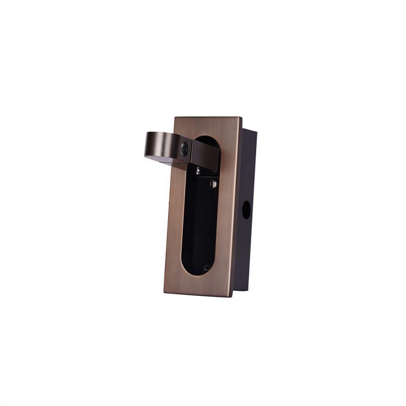 Aplique de pared LED rectangular empotrado ajustable moderno 1 luz