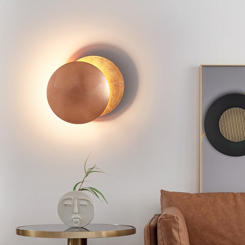 Lampada da parete LED moderna rotonda 1 luce