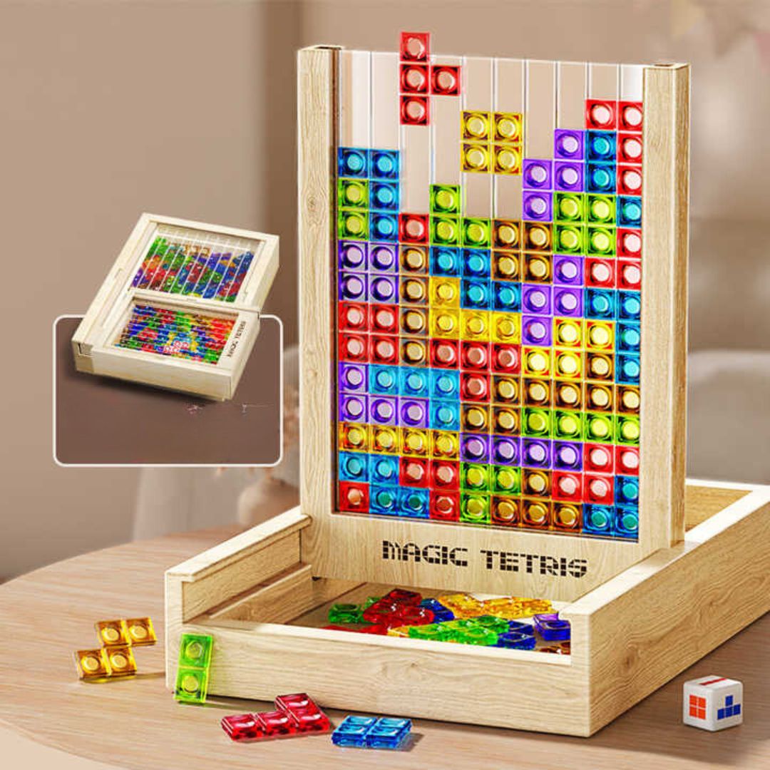 Ecoblock Tetris – Holzpuzzle-Spiel für alle Altersgruppen  