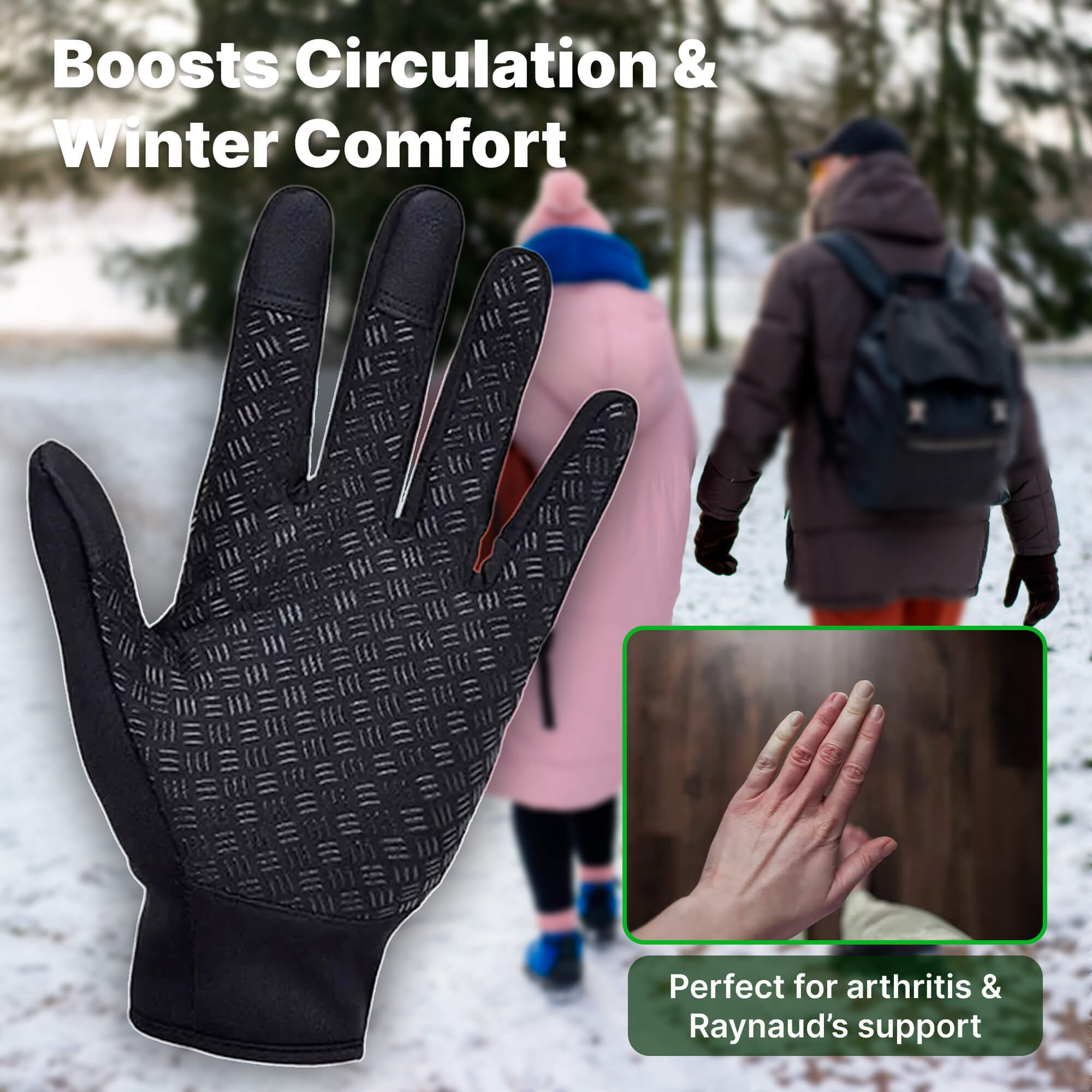 Elektrisch beheizte Winterhandschuhe Wasserdicht & Winddicht Thermisches Design