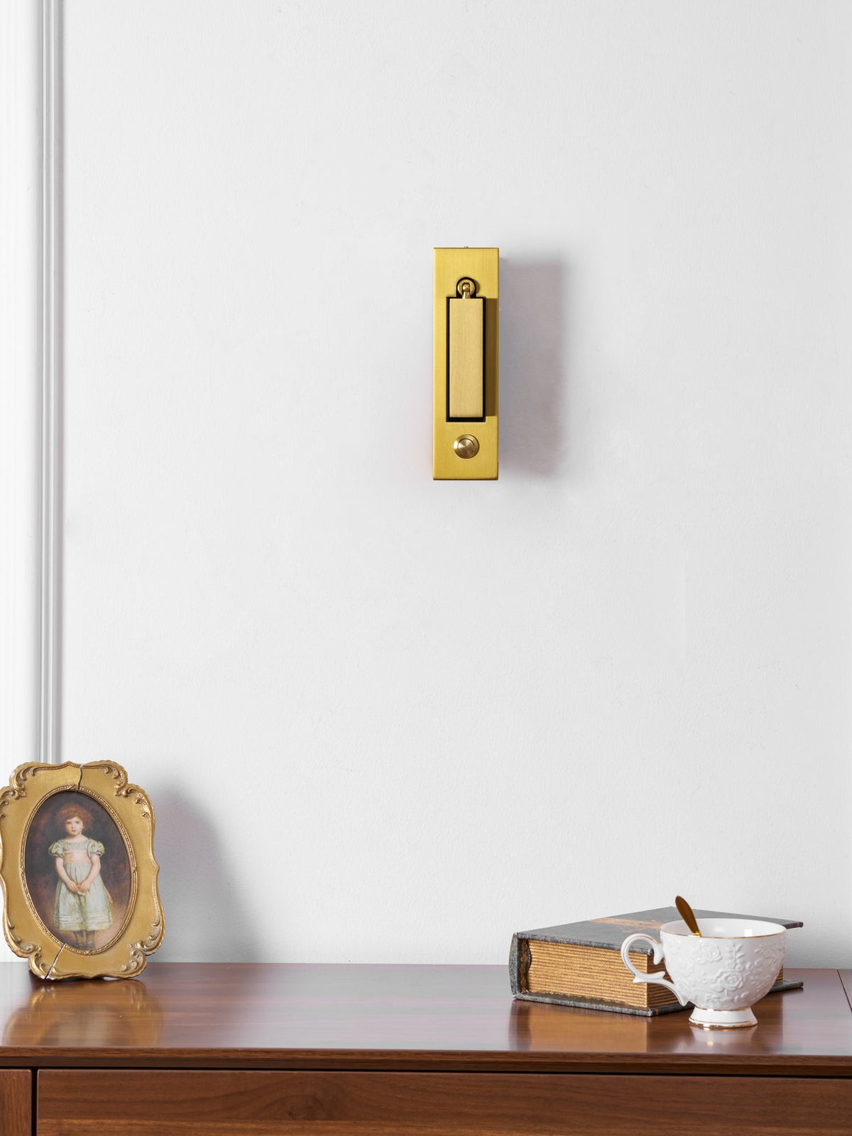 Aplique de pared moderno minimalista empotrado de aluminio con LED 1 luz