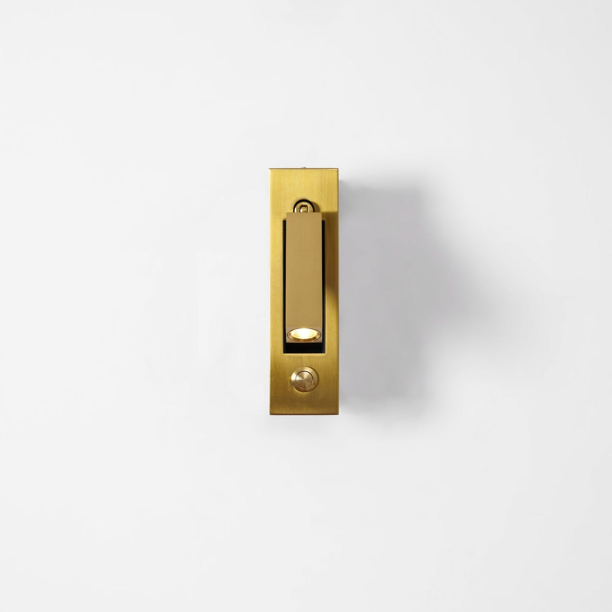 Aplique de pared moderno minimalista empotrado de aluminio con LED 1 luz