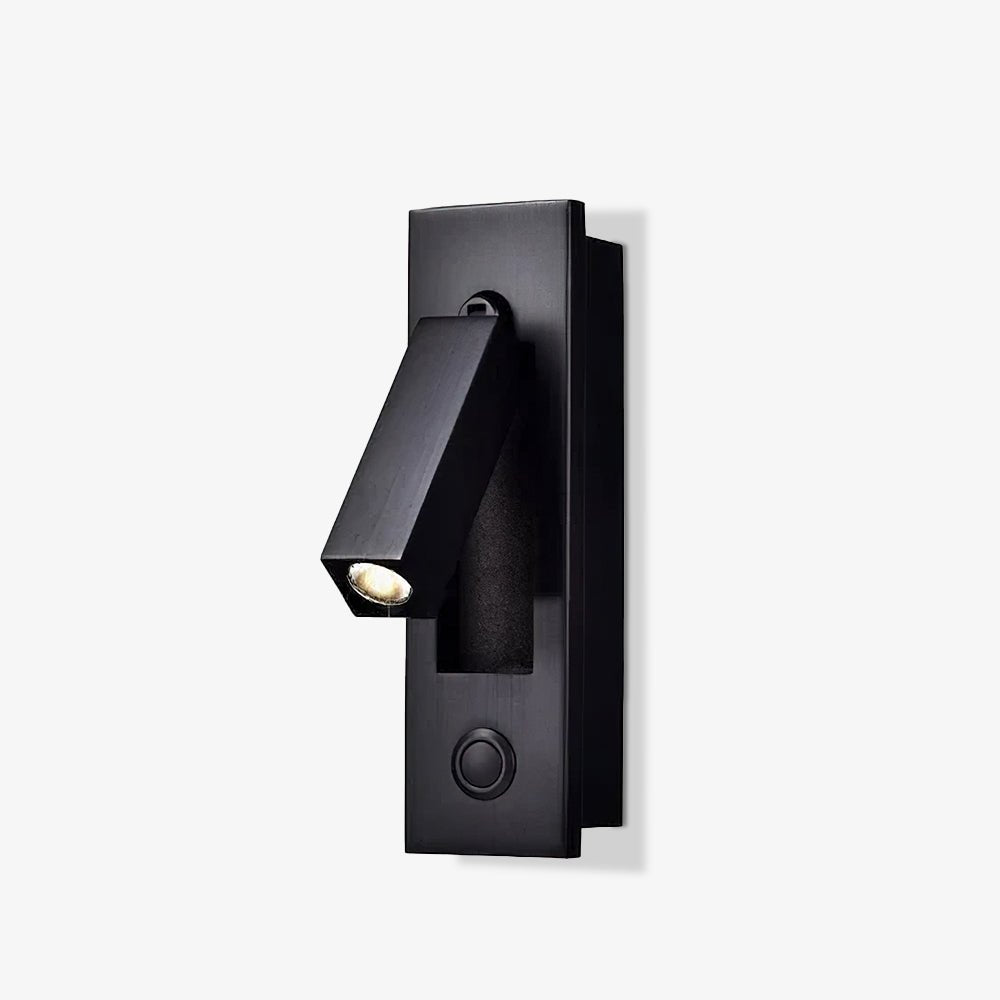 Aplique de pared moderno minimalista empotrado de aluminio con LED 1 luz