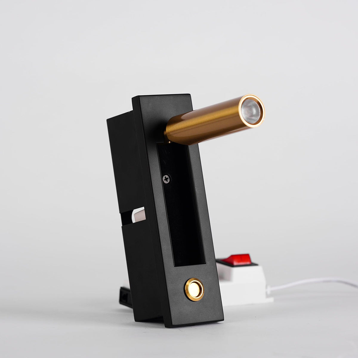 Aplique de pared moderno minimalista empotrado de aluminio con LED 1 luz
