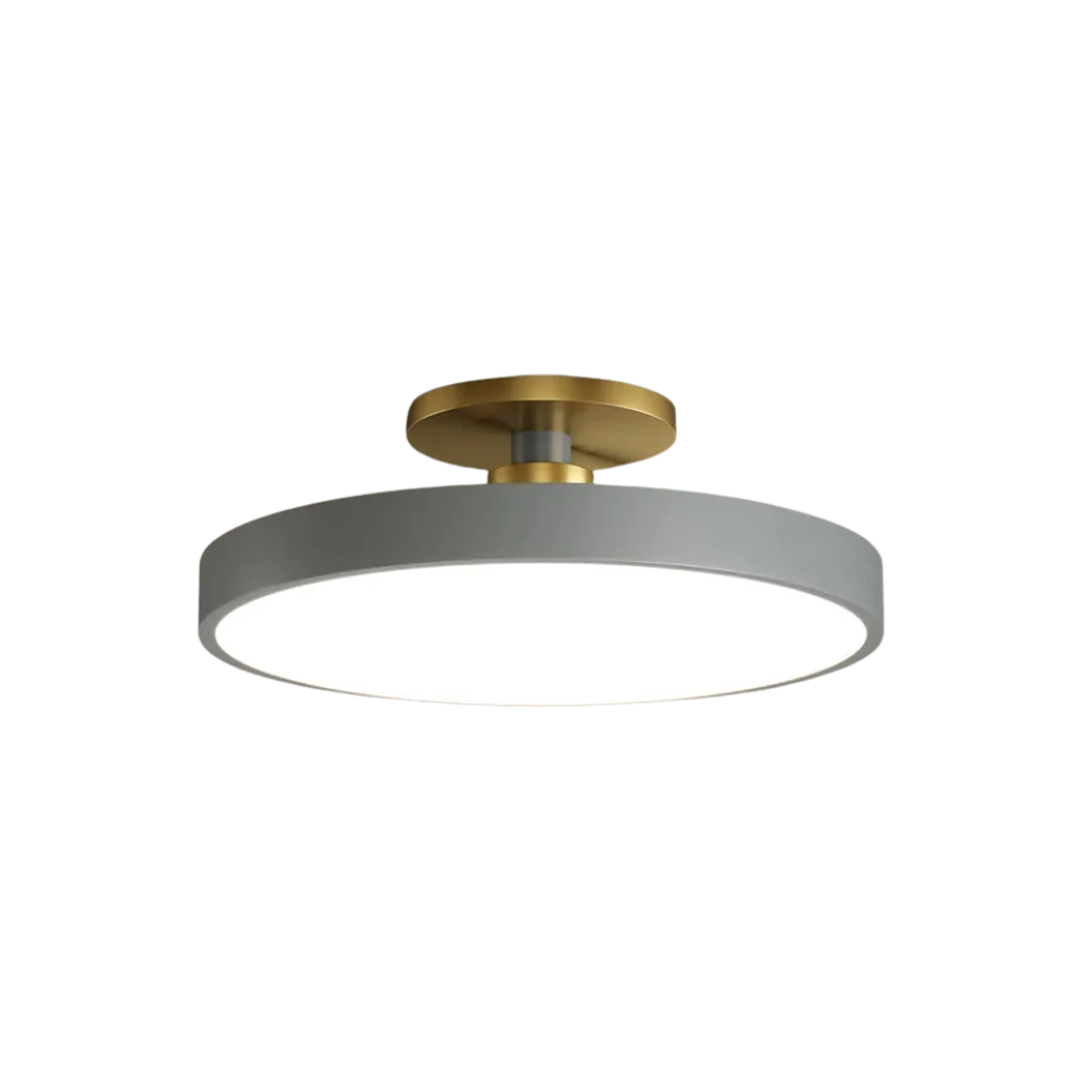 Lampada da soffitto rotonda in ottone LED moderna 1 luce