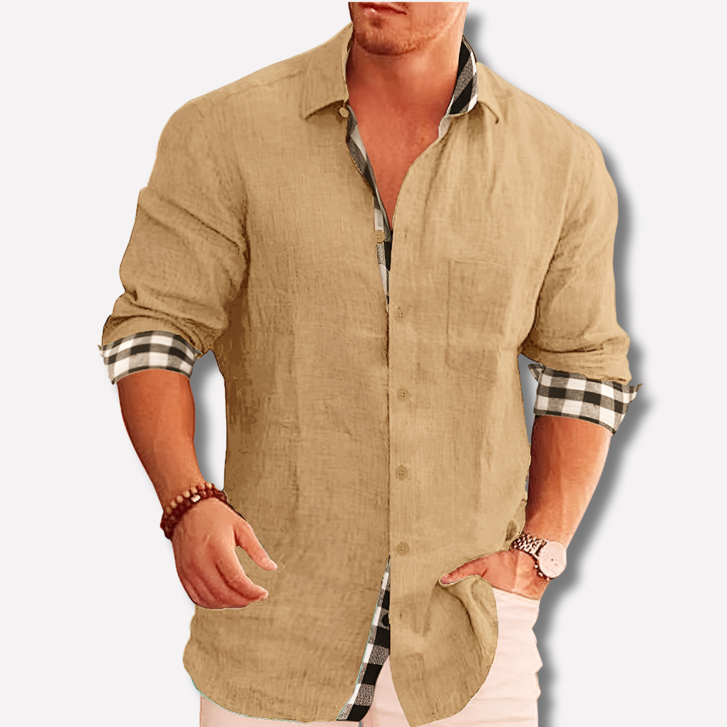 Camicia da uomo – Essenziale quotidiano con linee pulite