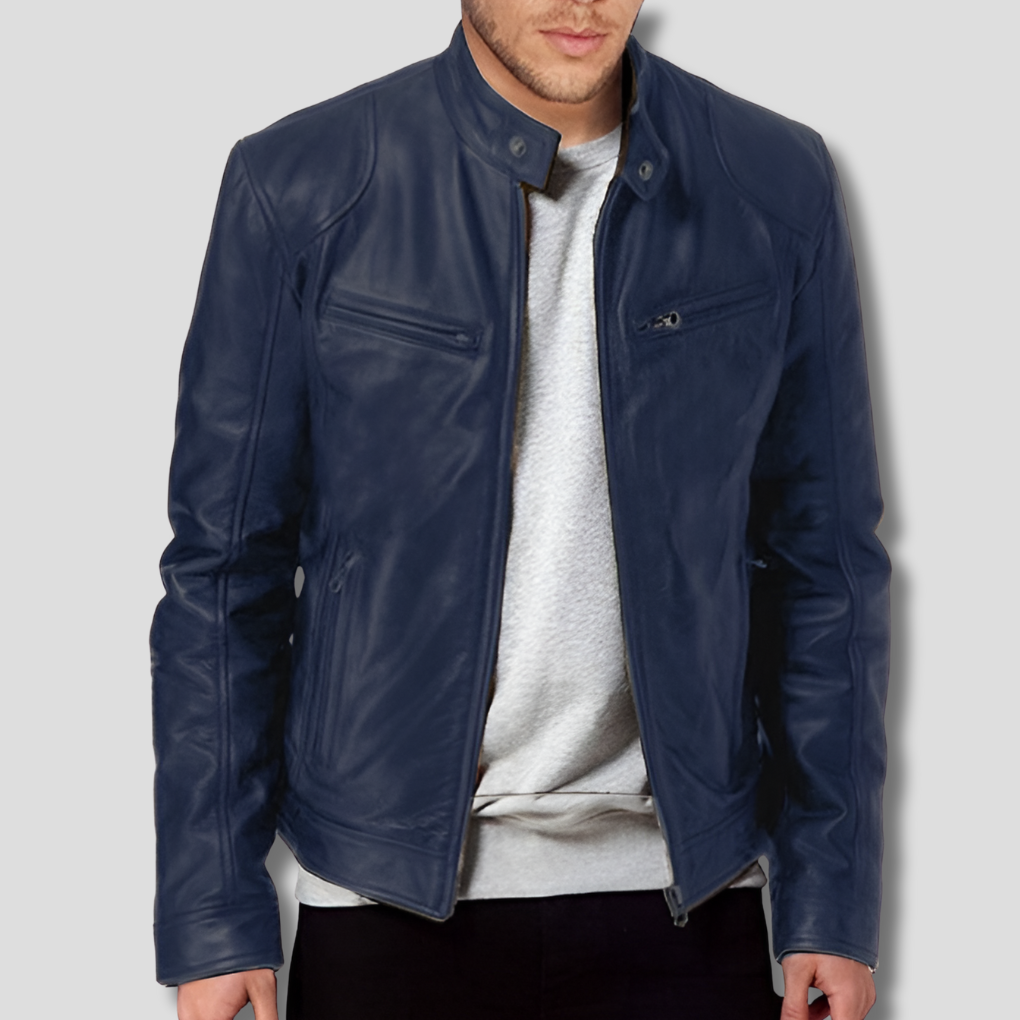 Giacca in pelle da uomo – Design elegante con appeal quotidiano