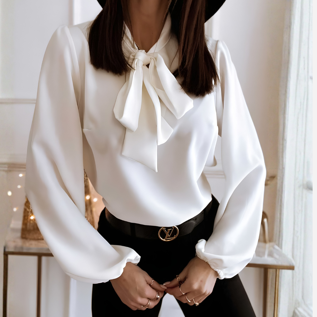Blusa da donna con dettaglio a fiocco
