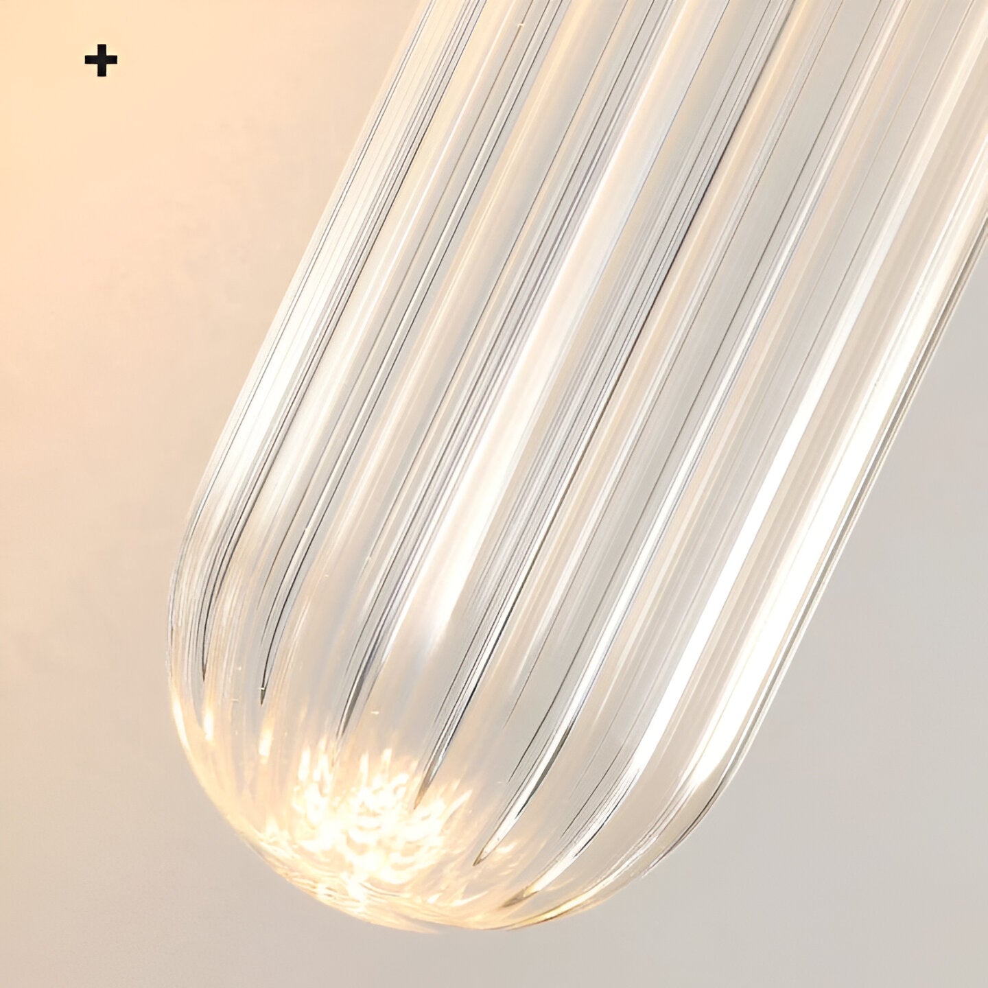 Aplique de pared nórdico de latón con vidrio efecto ondas de agua LED de 1 luz
