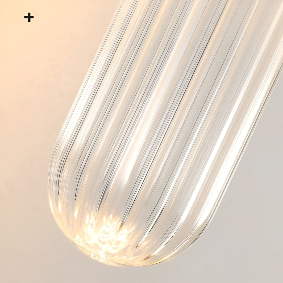 Nordischer Wasserwellen Glas Messing Wandleuchter LED 1-Flammig