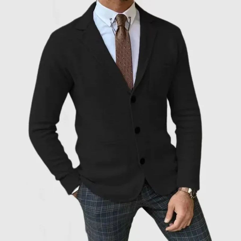 Herren Gestrickter Blazer – Feiner Stil