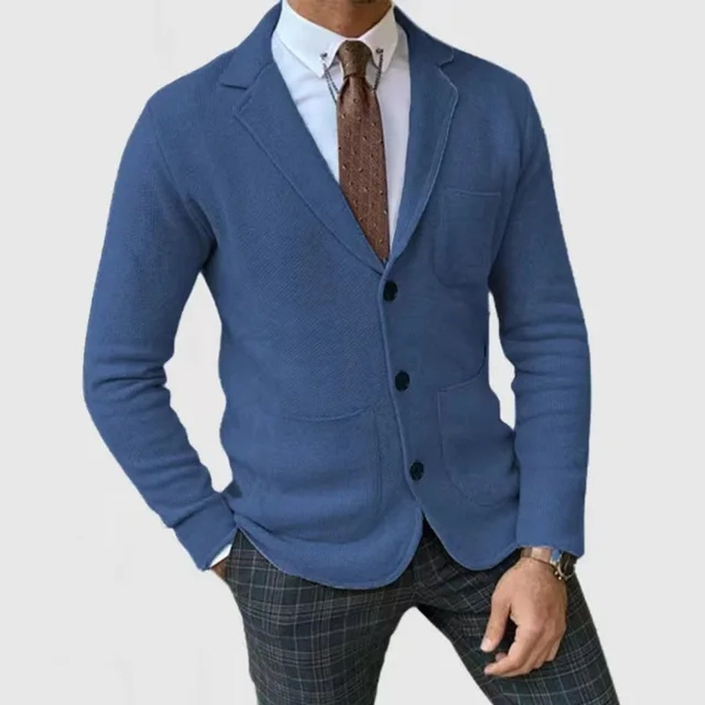 Herren Gestrickter Blazer – Feiner Stil
