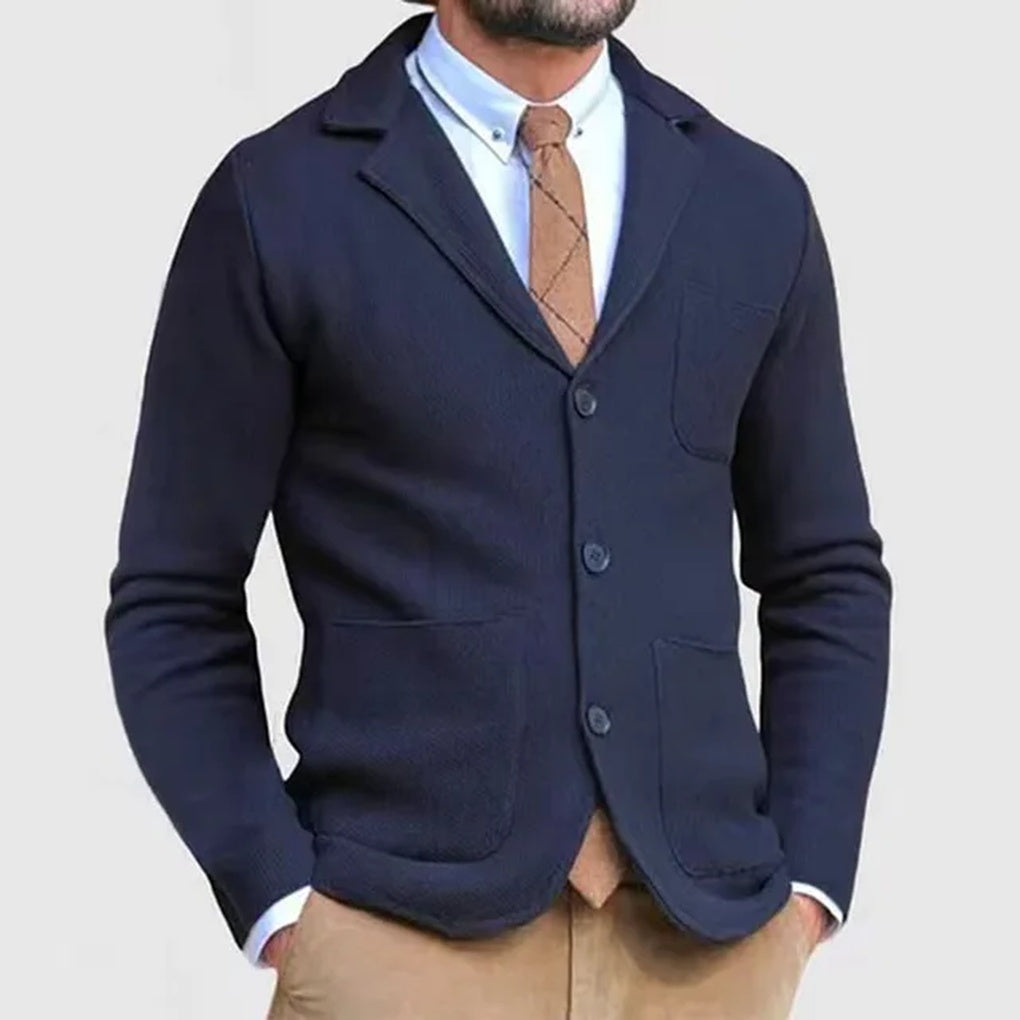 Herren Gestrickter Blazer – Feiner Stil