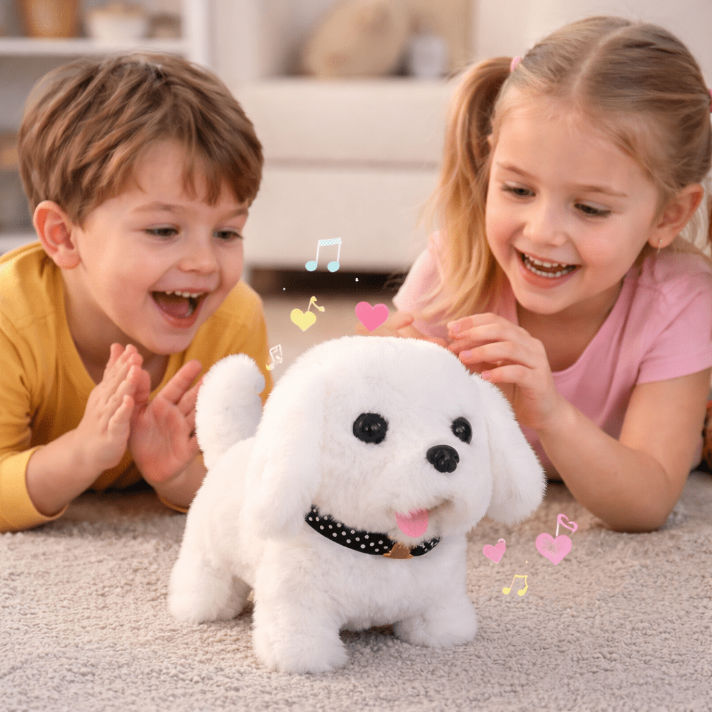 Robotische puppy interactieve speelgoed realistische pluchen metgezel voor kinderen