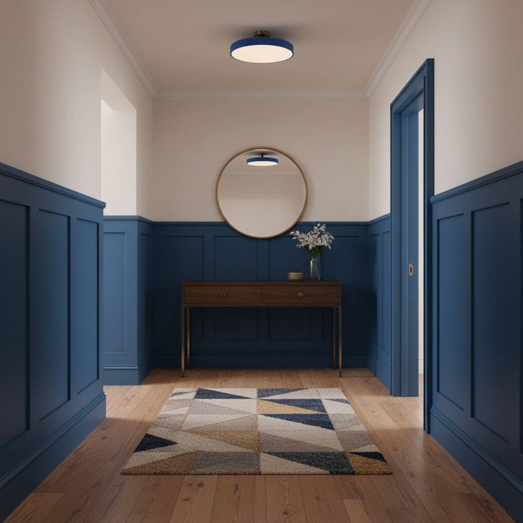 Lampada da soffitto moderna rotonda LED a incasso a 1 luce
