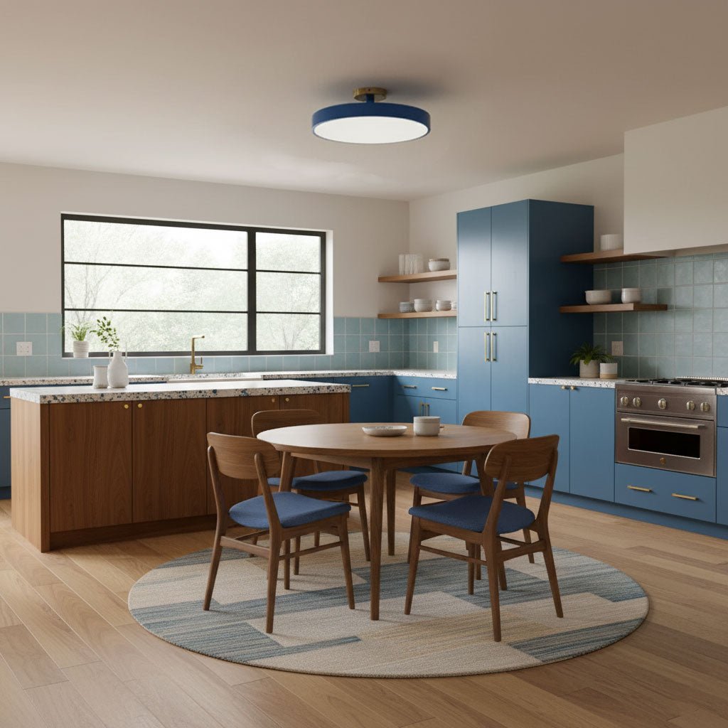 Lampada da soffitto moderna rotonda LED a incasso a 1 luce