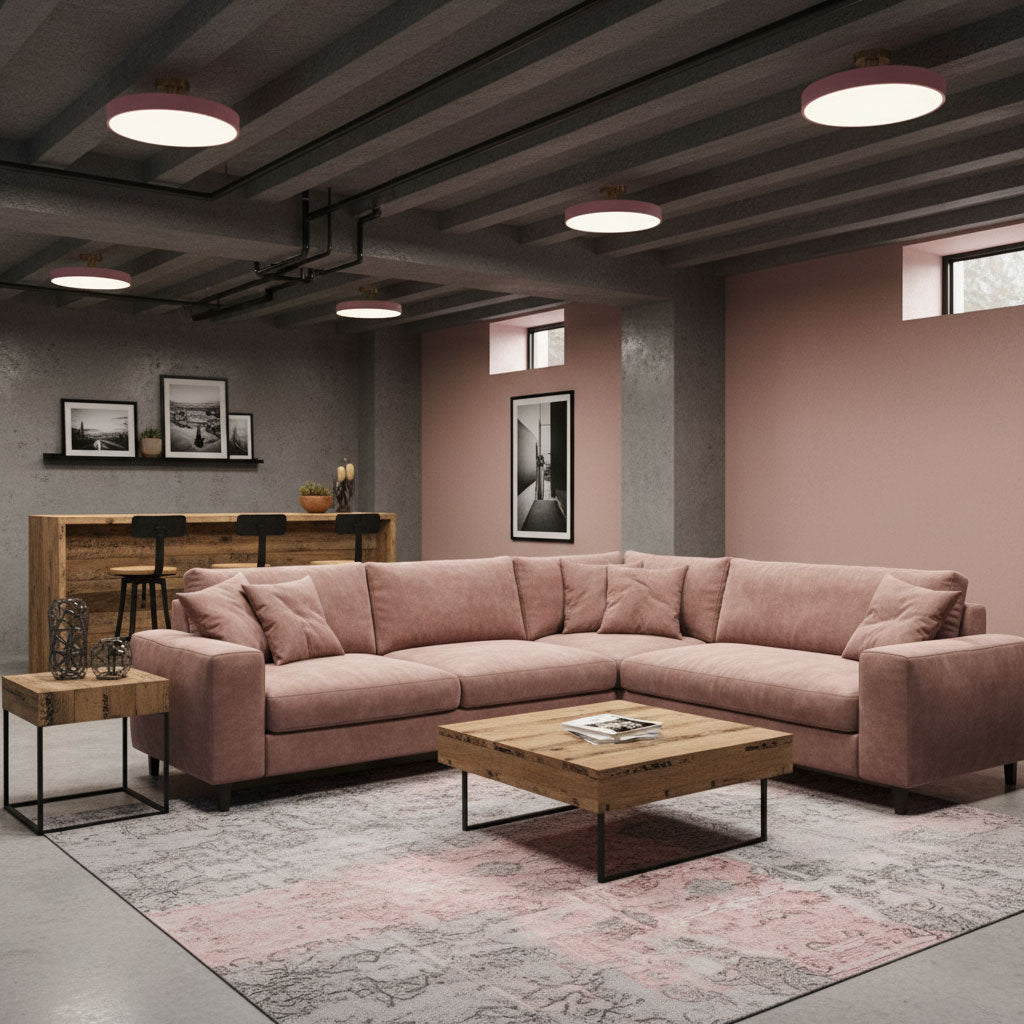 Lampada da soffitto moderna rotonda LED a incasso a 1 luce