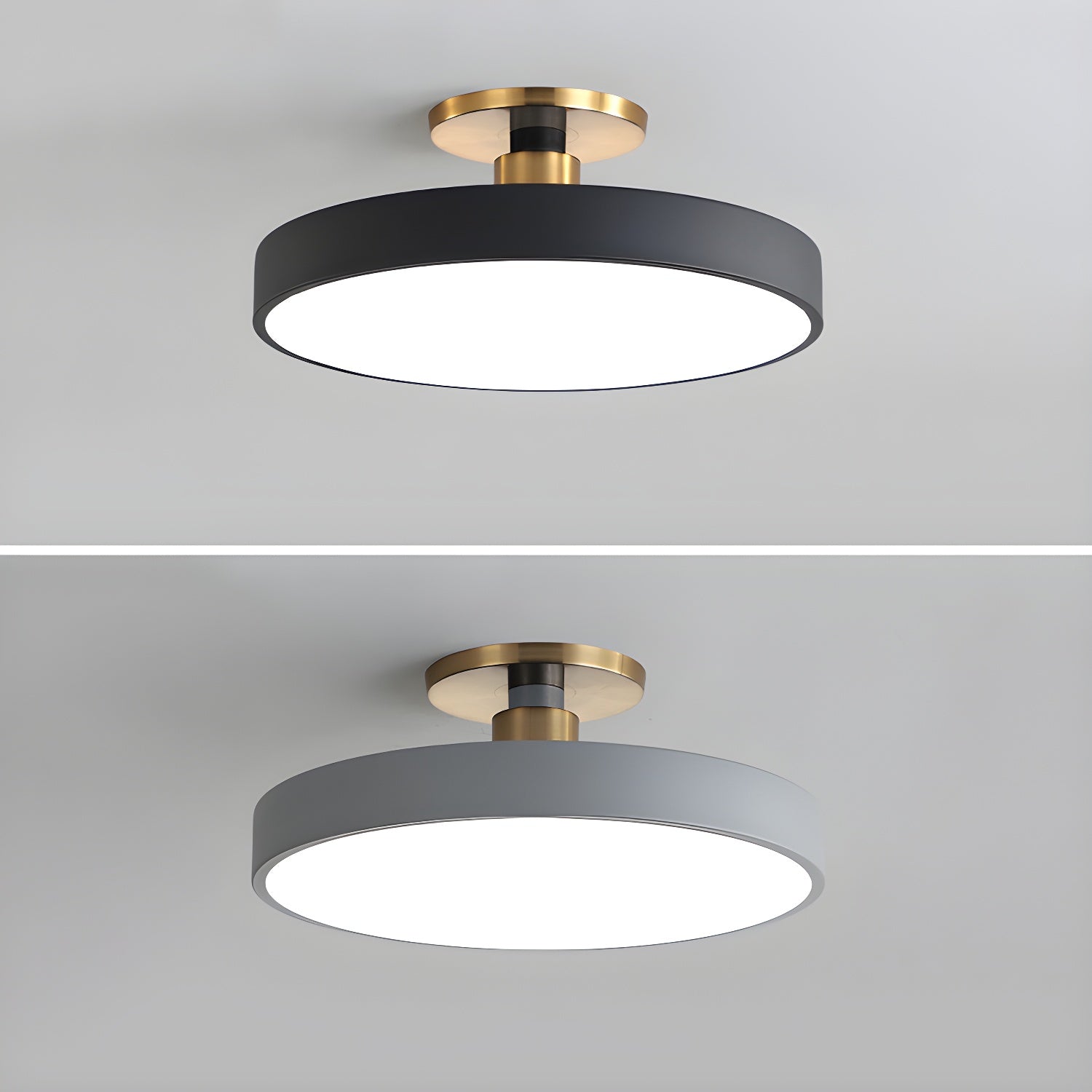 Lampada da soffitto moderna rotonda LED a incasso a 1 luce