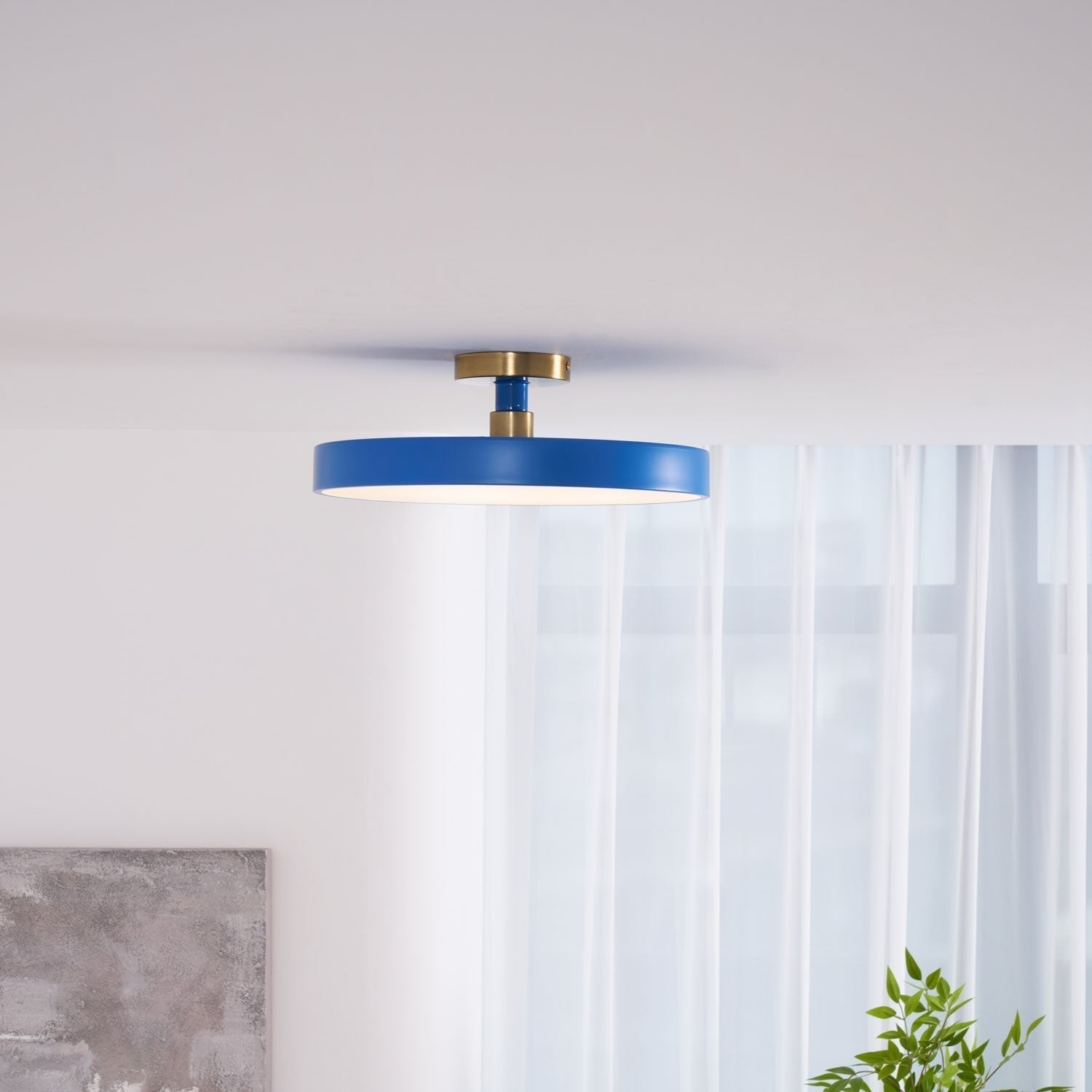 Lampada da soffitto moderna rotonda LED a incasso a 1 luce
