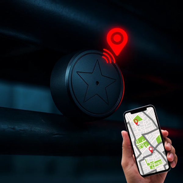 GPS Tracker with Strong Magnetic Attachment | Anti-Loss Vehicle Tracking Device for Cars and Motorcycles