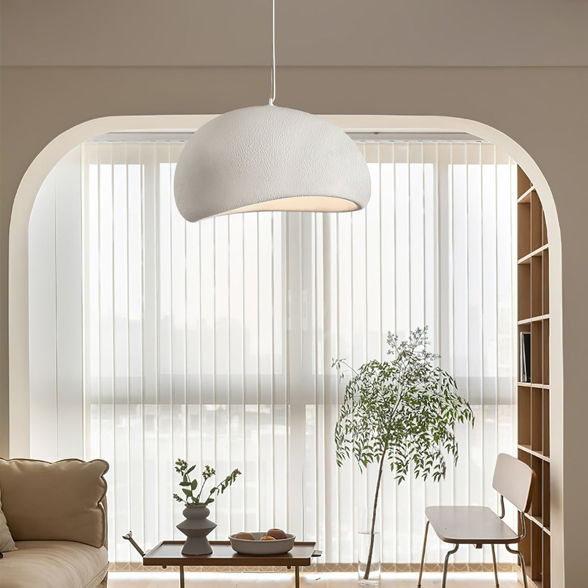 Lampadario moderno minimalista a cupola con LED a 1 luce