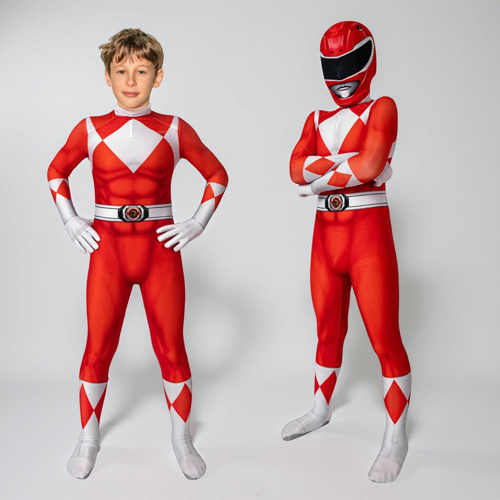 Disfraz de cosplay infantil con máscara - Traje de superhéroe estilo ranger