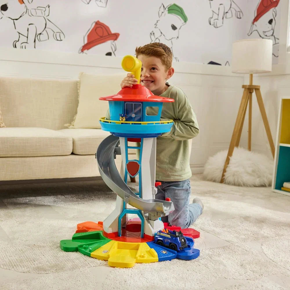 Kinderspielset mit Rutsche, Turm und Autos, robust für drinnen und draußen  