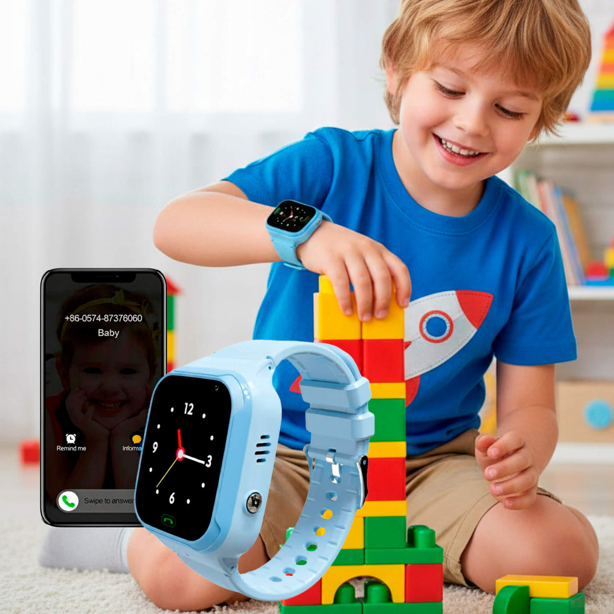 Reloj inteligente para niños con rastreador GPS